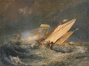 Joseph Mallord William Turner Fishing boats entering calais harbor oil on canvas